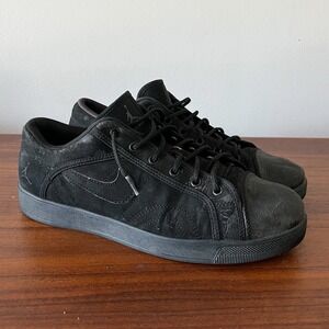 Nike Air Jordan Sky High Retro Low Blackout Black Mens 11.5 454076-004